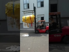 1 set 2460m³ tank-mounted double membrane gas holder is being packed and is about be shipped to Thai